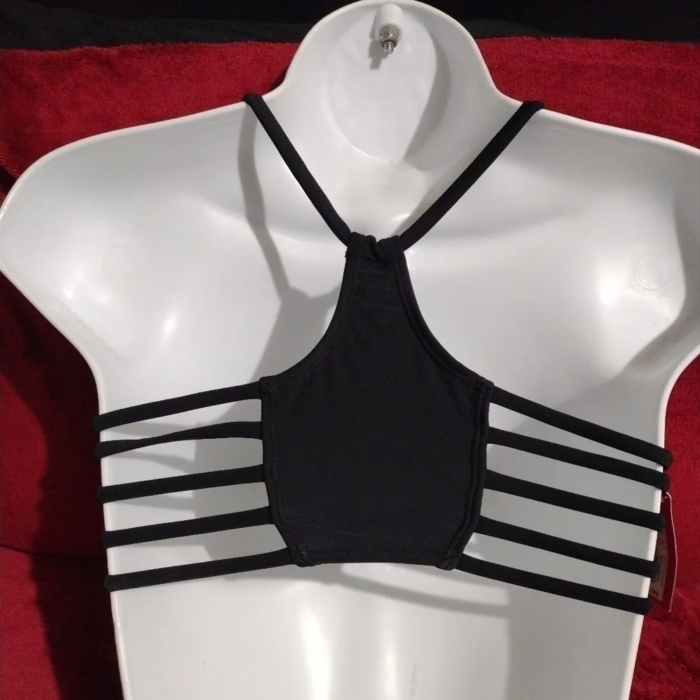 XHILARATION Black‎ Bikini Top